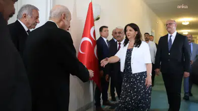 DEM Parti İmralı heyeti MHP lideri Bahçeli ile görüştü