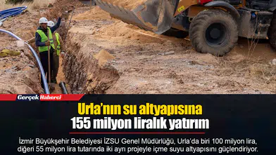 Urla’nın su altyapısına 155 milyon liralık yatırım
