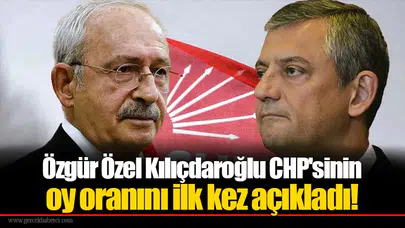 Özgür Özel Kılıçdaroğlu CHP'sinin oy oranını ilk kez açıkladı!