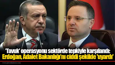'Tavuk' operasyonu sektörde tepkiyle karşılandı: Erdoğan, Adalet Bakanlığı’nı ciddi şekilde 'uyardı'