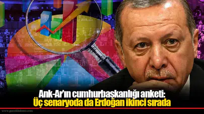 Ank-Ar anketinde üç senaryoda Erdoğan ikinci sırada kaldı