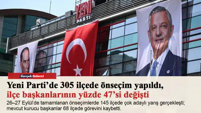 Yeni Parti’de 305 ilçede önseçim yapıldı, ilçe başkanlarının yüzde 47’si değişti