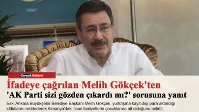 İfadeye çağrılan Melih Gökçek'ten 'AK Parti sizi gözden çıkardı mı?' sorusuna yanıt