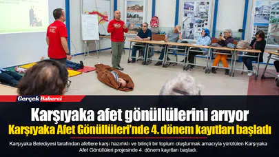 Karşıyaka afet gönüllülerini arıyor... Karşıyaka Afet Gönüllüleri’nde 4. dönem kayıtları başladı