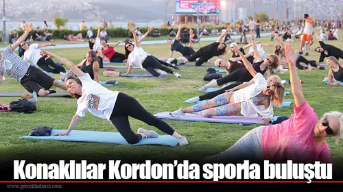 Konaklılar Kordon’da sporla buluştu
