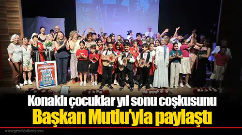 Konaklı çocuklar yıl sonu coşkusunu Başkan Mutlu’yla paylaştı