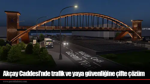 Akçay Caddesi’nde trafik ve yaya güvenliğine çifte çözüm