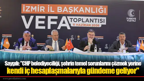 Saygılı: "CHP belediyeciliği, şehrin temel sorunlarını çözmek yerine kendi iç hesaplaşmalarıyla gündeme geliyor"