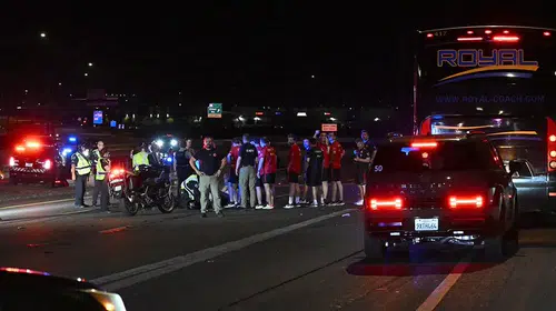 A Milli Takım'ın ABD'deki konvoyunda kaza: Bir polis yaralandı