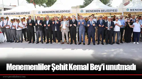 Menemenliler Şehit Kemal Bey'i unutmadı