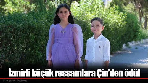 İzmirli küçük ressamlara Çin’den ödül