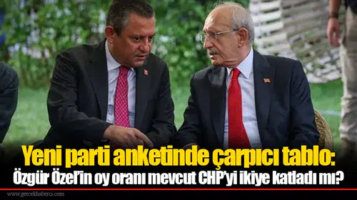 Yeni parti anketinde çarpıcı tablo: Özgür Özel’in oy oranı mevcut CHP’yi ikiye katladı mı?