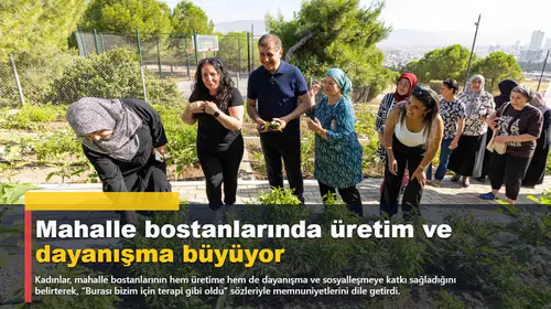Mahalle bostanlarında üretim ve dayanışma büyüyor