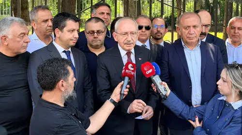 Kılıçdaroğlu'ndan Deniz Göktaş'a adliyede ziyaret: "Morali yerinde"