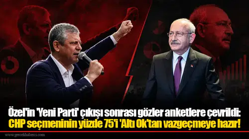Özel'in 'Yeni Parti' çıkışı sonrası gözler anketlere çevrildi: CHP seçmeninin yüzde 75'i 'Altı Ok'tan vazgeçmeye hazır!