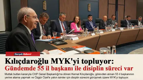 Kılıçdaroğlu MYK'yi topluyor: Gündemde 55 il başkanı ile disiplin süreci var