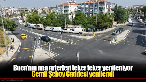 Cemil Şeboy Caddesi yenilendi