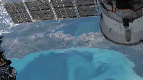 NASA uydularından İstanbul Boğazı'ndaki turkuaz renk değişimi