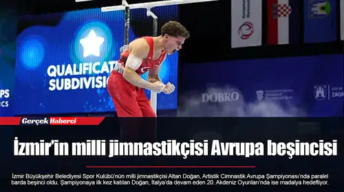 İzmir’in milli jimnastikçisi Avrupa beşincisi