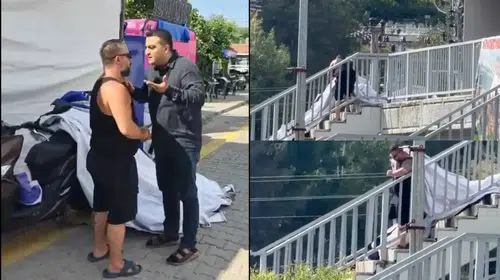 Erdoğan pankartını yırtan kişi savcılık itirazıyla tutuklandı