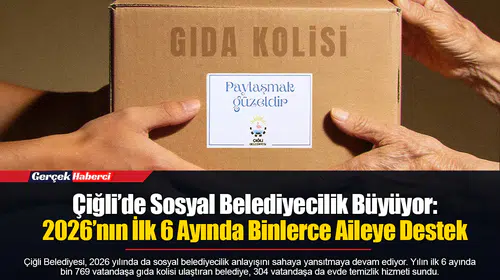 Çiğli’de Sosyal Belediyecilik Büyüyor: 2026’nın İlk 6 Ayında Binlerce Aileye Destek