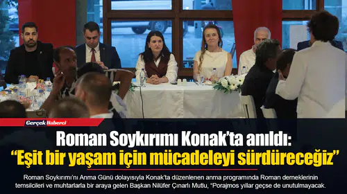 Roman Soykırımı Konak’ta anıldı: “Eşit bir yaşam için mücadeleyi sürdüreceğiz”