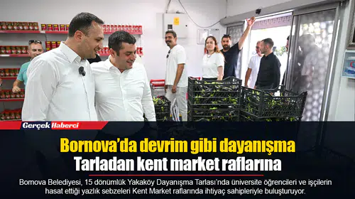 Bornova’da devrim gibi dayanışma: Tarladan kent market raflarına