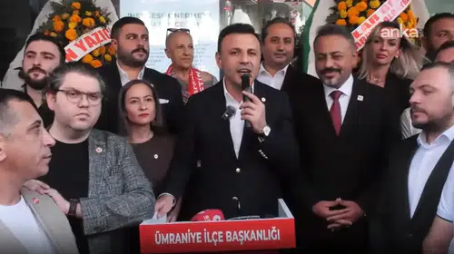 YENİ partinin Ümraniye ilçe başkanlığı açılışında Çelik başlangıç mesajı verdi