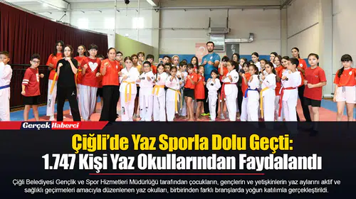 Çiğli’de Yaz Sporla Dolu Geçti: 1.747 Kişi Yaz Okullarından Faydalandı