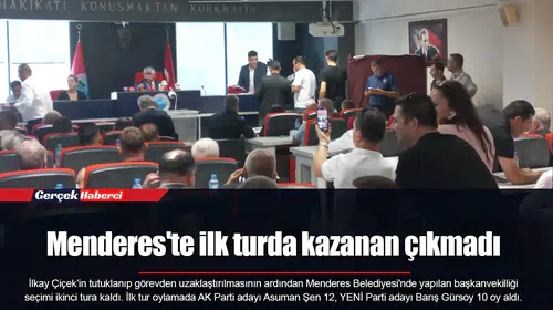 Menderes'te ilk turda kazanan çıkmadı