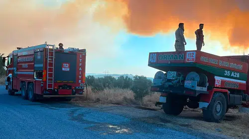 Soma'daki orman yangını kontrol altına alındı, otoyol yeniden trafiğe açıldı