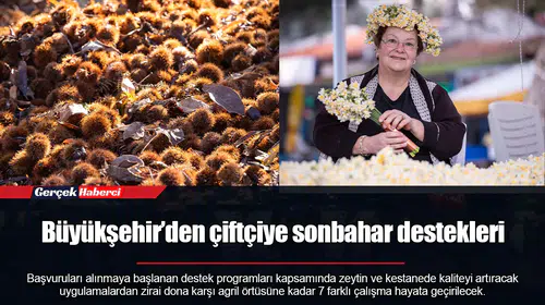 Büyükşehir’den çiftçiye sonbahar destekleri
