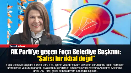 Fıçı, "Şahsi bir ikbal değil, memleket sevdası: Siyasi yolculuğumu bundan sonra AK Parti çatısı altında sürdüreceğim"