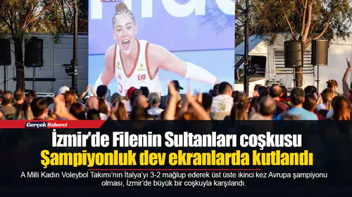 Şampiyonluk dev ekranlarda kutlandı