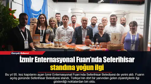 İzmir Enternasyonal Fuarı’nda Seferihisar standına yoğun ilgi