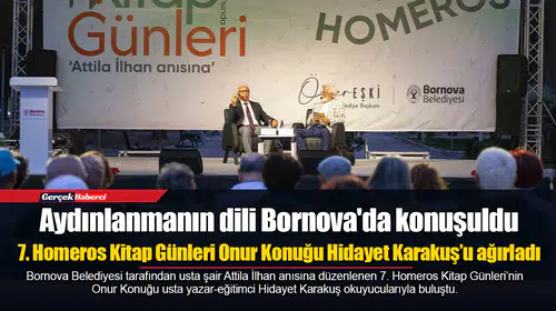 7. Homeros Kitap Günleri Onur Konuğu Hidayet Karakuş’u ağırladı