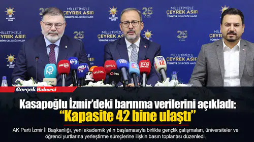Kasapoğlu İzmir’deki barınma verilerini açıkladı:  “Kapasite 42 bine ulaştı”