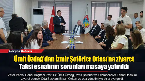 Ümit Özdağ’dan İzmir Şoförler Odası’na ziyaret... Taksi esnafının sorunları masaya yatırıldı