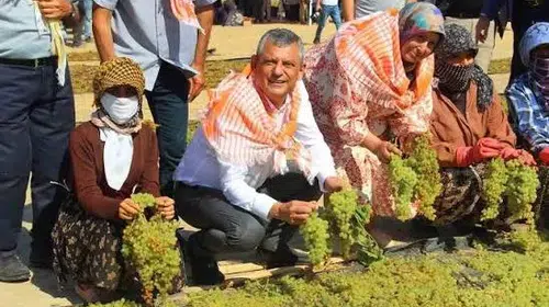 Özel Manisa’da üzüm üreticileriyle buluştu: “Çiftçinin kredi faizlerini sileceğiz”