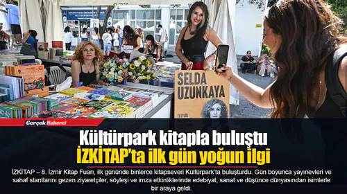 İZKİTAP’ta ilk gün yoğun ilgi
