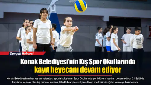 Konak Belediyesi’nin Kış Spor Okullarında kayıt heyecanı devam ediyor