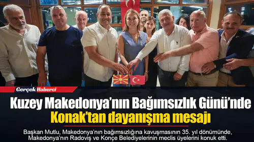 Kuzey Makedonya’nın Bağımsızlık Günü’nde Konak’tan dayanışma mesajı