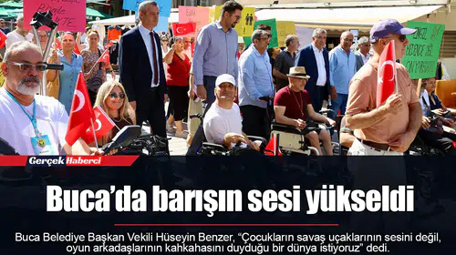 Buca’da barışın sesi yükseldi