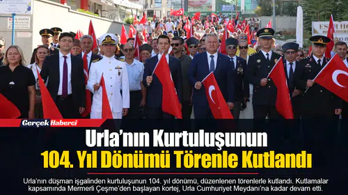 Urla’nın Kurtuluşunun 104. Yıl Dönümü Törenle Kutlandı