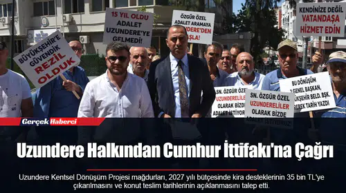 Uzundere Halkından Cumhur İttifakı'na Çağrı