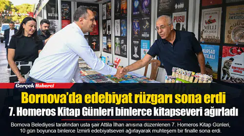 Bornova’da edebiyat rüzgarı sona erdi: 7. Homeros Kitap Günleri binlerce kitapseveri ağırladı