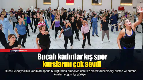 Bucalı kadınlar kış spor kurslarını çok sevdi