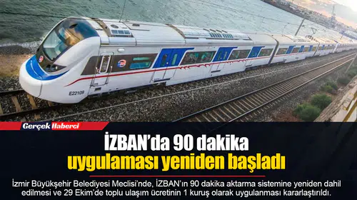 İZBAN’da 90 dakika uygulaması yeniden başladı
