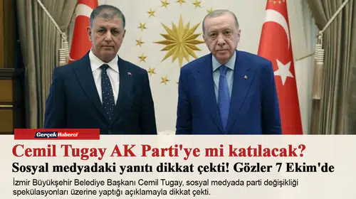 Cemil Tugay'dan AK Parti iddialarına yanıt: İşini yapan kimseye bir şey olmaz