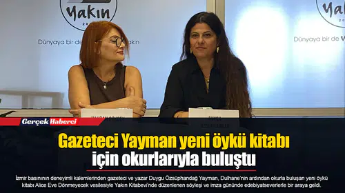 Gazeteci Yayman yeni öykü kitabı için okurlarıyla buluştu
